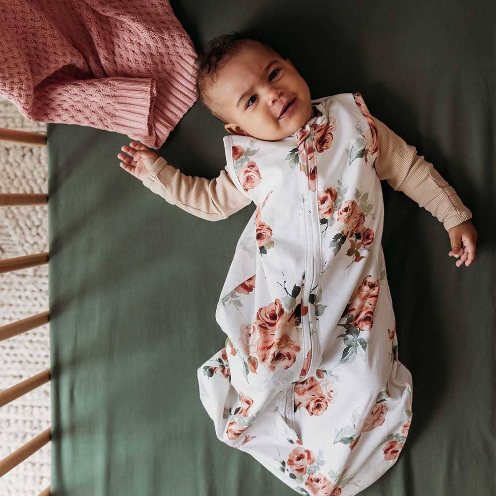 Snuggle Hunny - Rosebud Organic Sleeping Bag 1.0 Tog: 12-24M