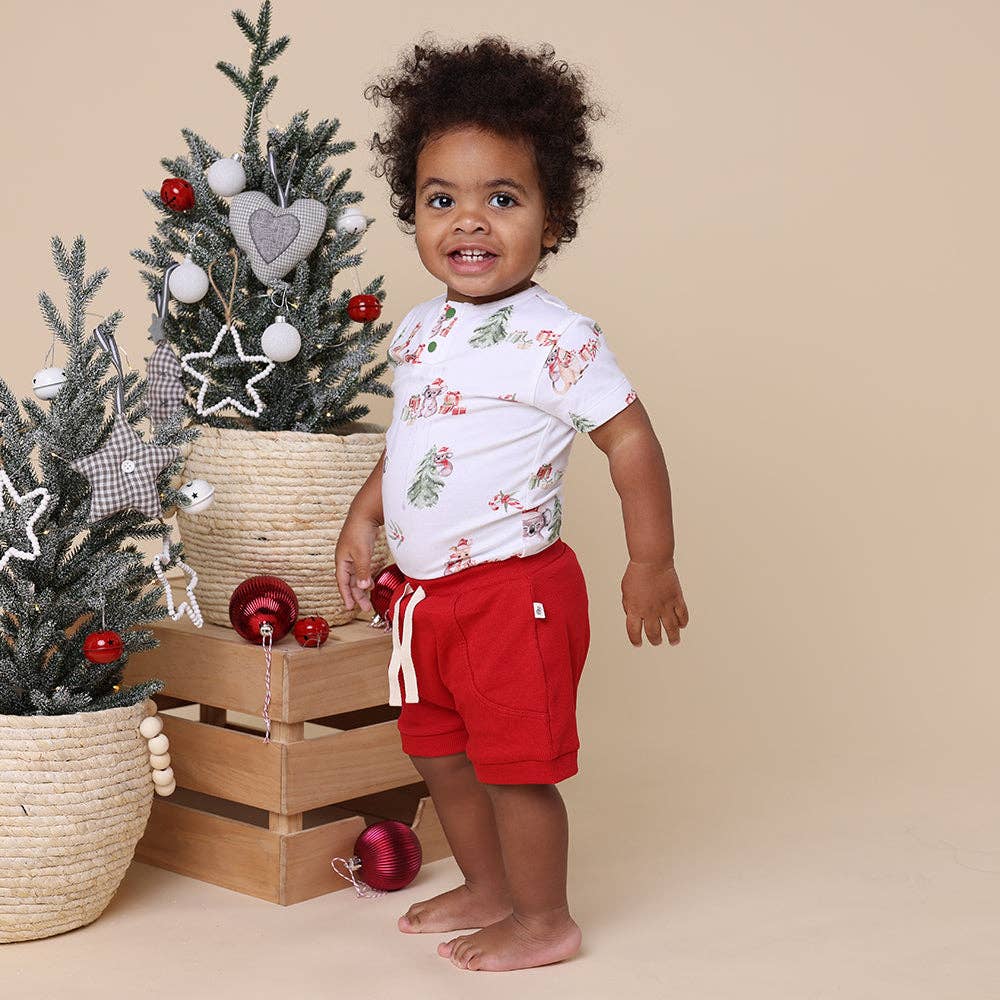 Snuggle Hunny - Kangas & Koalas Short Sleeve Organic Bodysuit