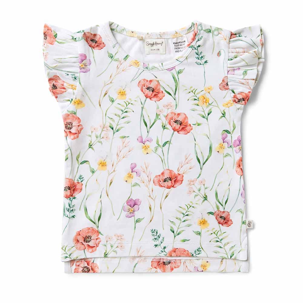 Snuggle Hunny - Meadow Organic T-Shirt with Frill