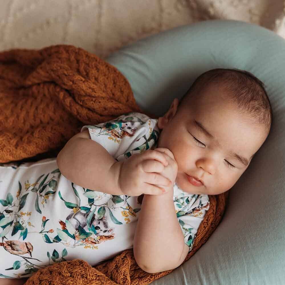Snuggle Hunny - Eucalypt Short Sleeve Organic Bodysuit