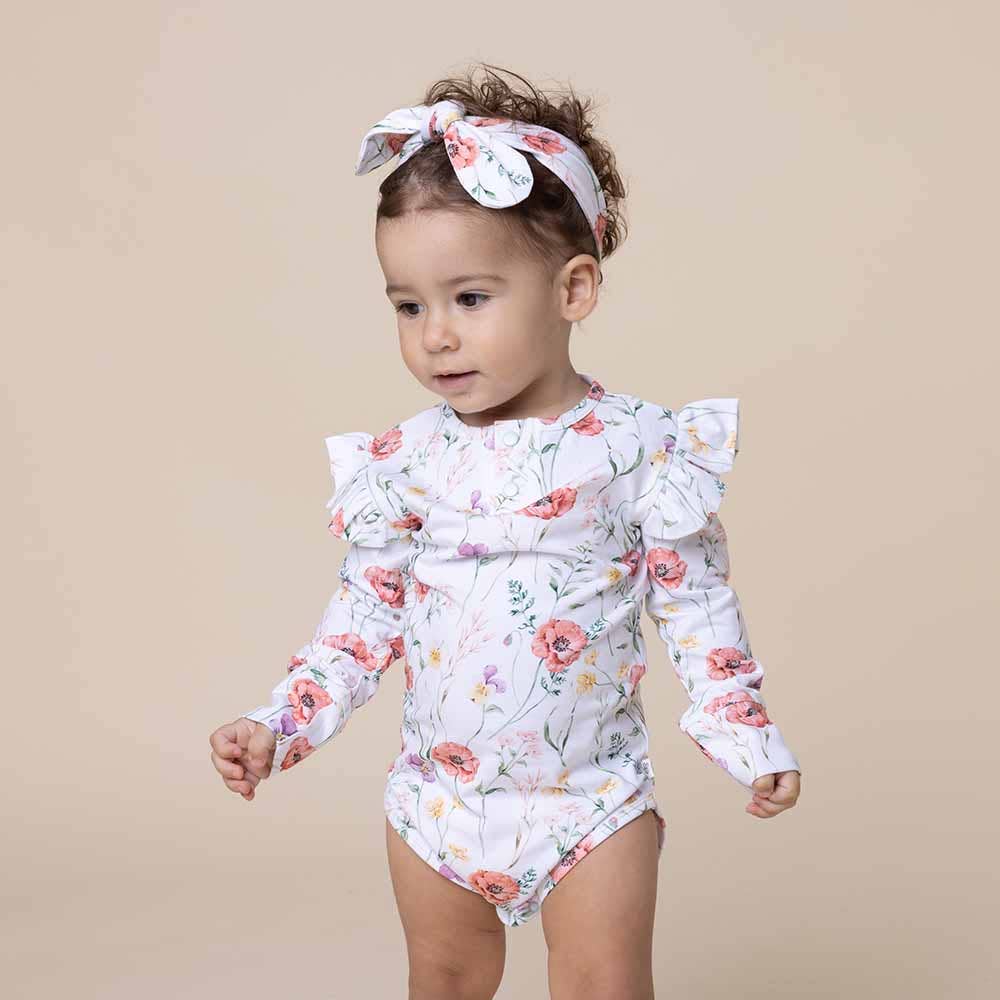 Snuggle Hunny - Meadow Long Sleeve Organic Bodysuit