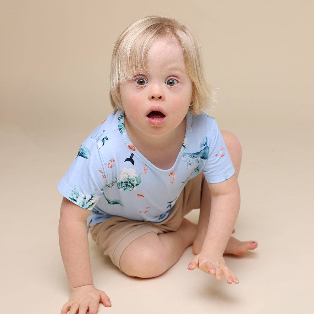 Snuggle Hunny - Blue Ocean Organic T-Shirt