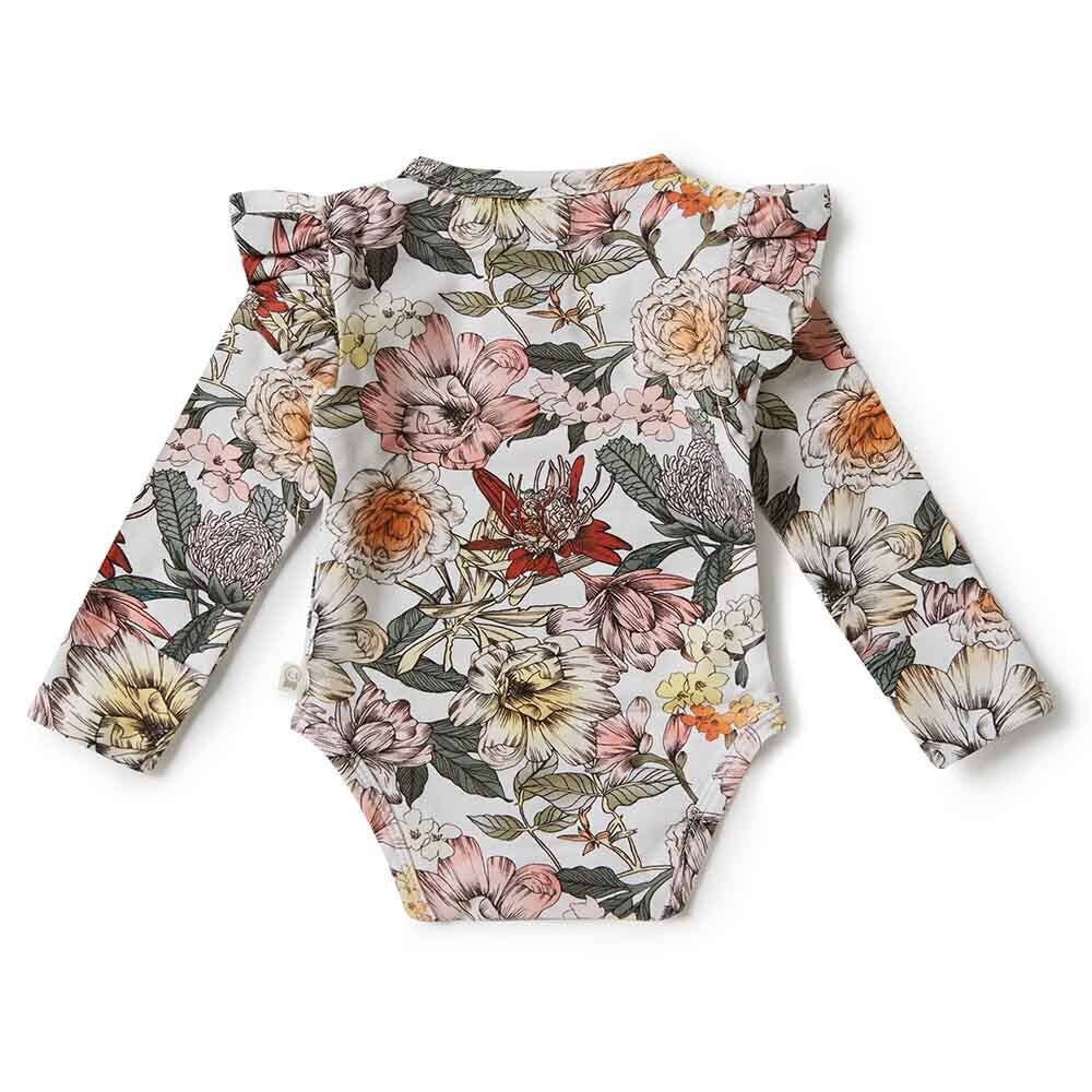 Snuggle Hunny - Australiana Long Sleeve Organic Bodysuit