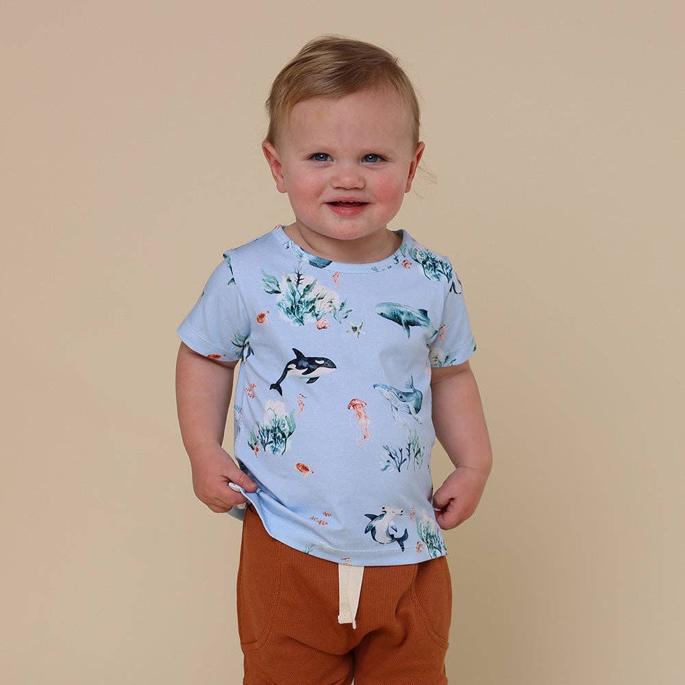 Snuggle Hunny - Blue Ocean Organic T-Shirt