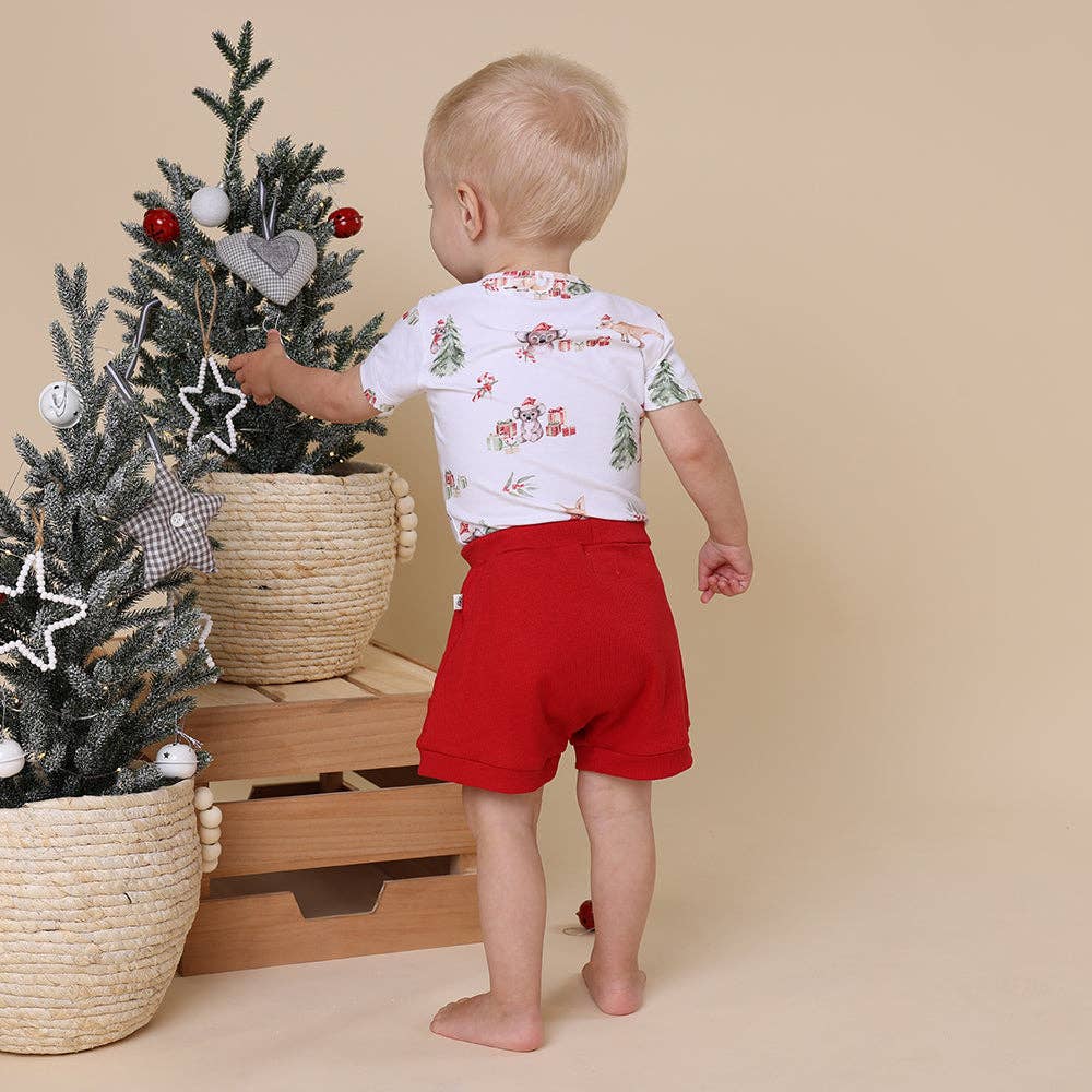 Snuggle Hunny - Kangas & Koalas Short Sleeve Organic Bodysuit