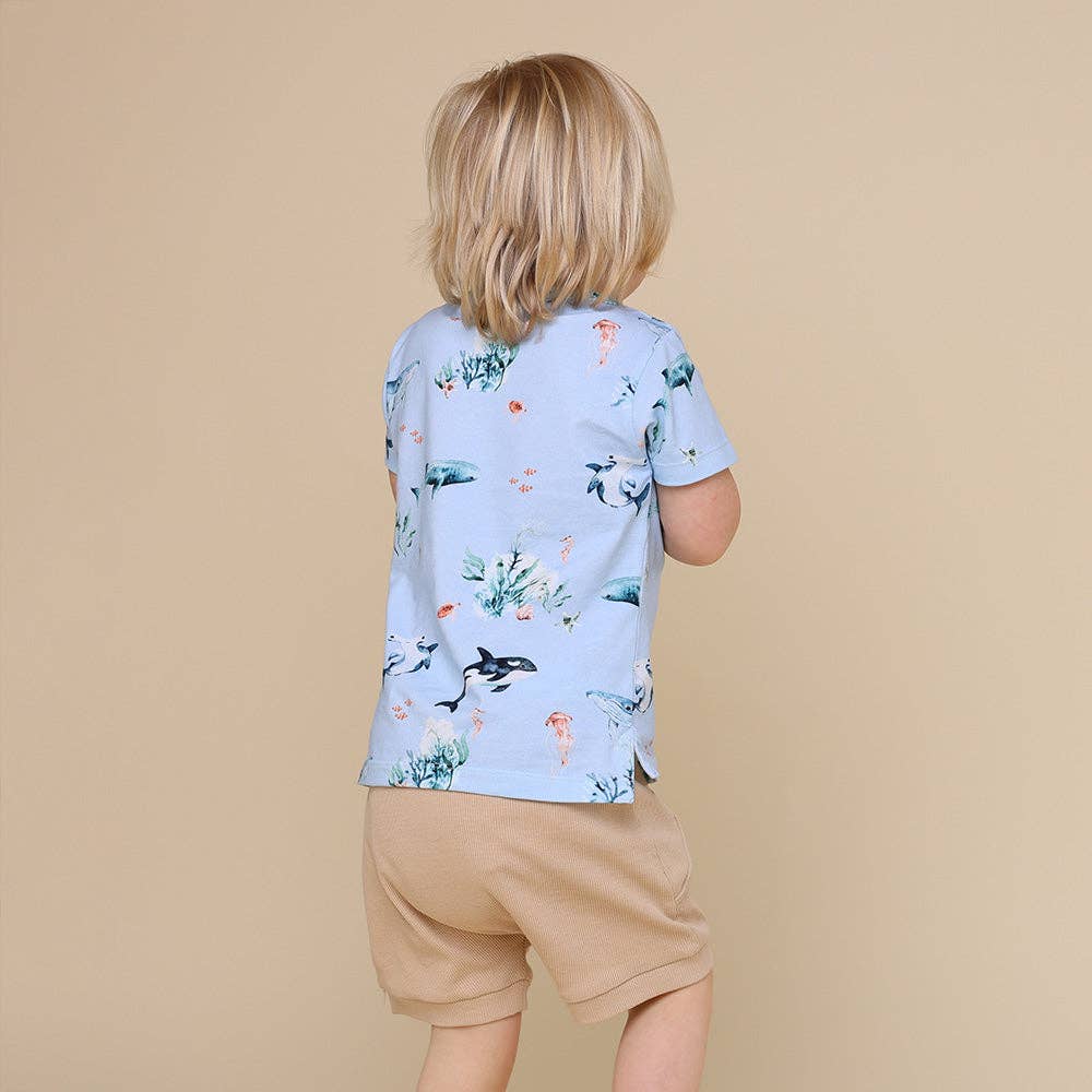 Snuggle Hunny - Blue Ocean Organic T-Shirt