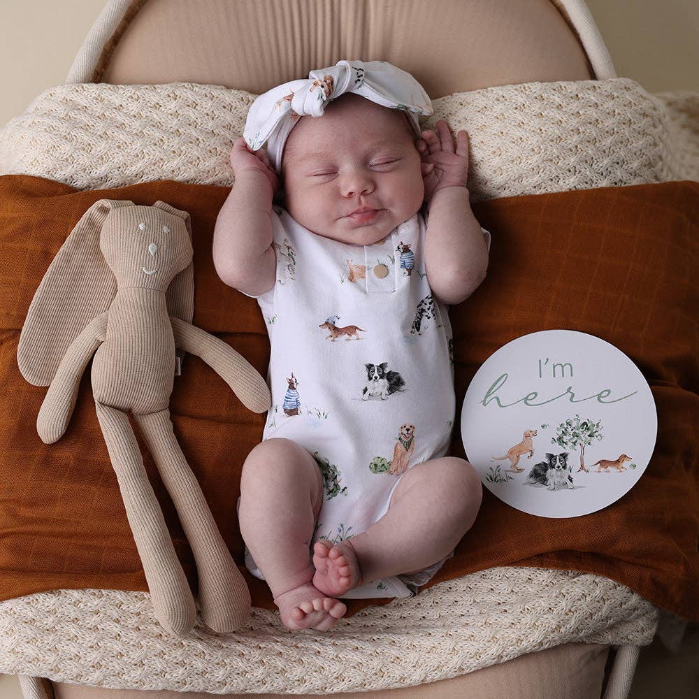 Snuggle Hunny - Dog Park Short Sleeve Organic Bodysuit