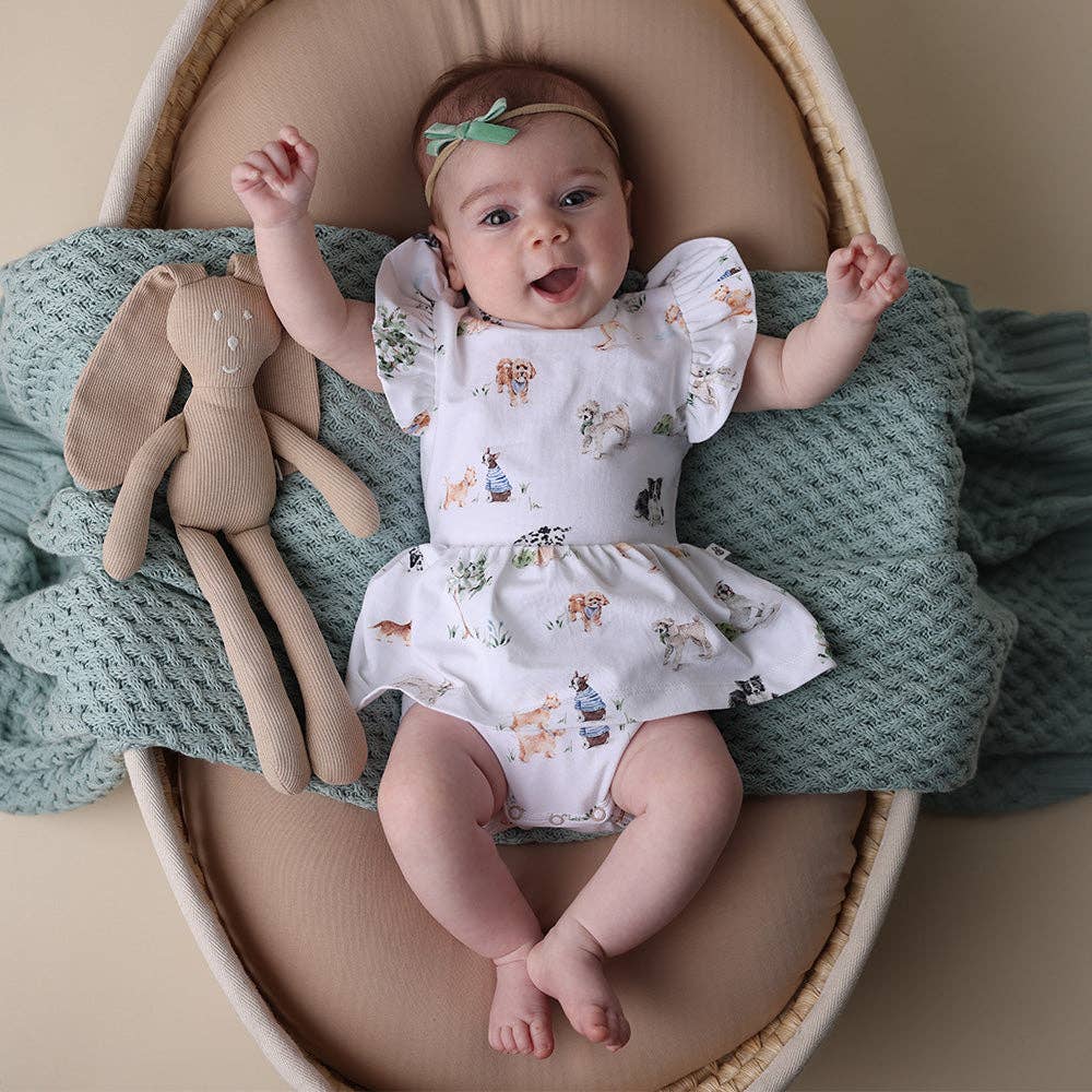 Snuggle Hunny - Dog Park Short Sleeve Organic Dress