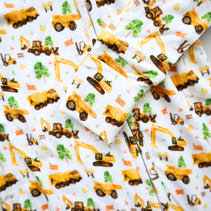 Lil Miimie Bamboo Zipper Onesie - Construction