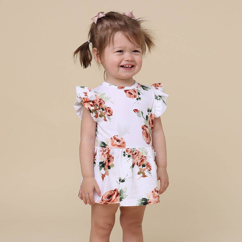 Snuggle Hunny - Rosebud Short Sleeve Organic Dress