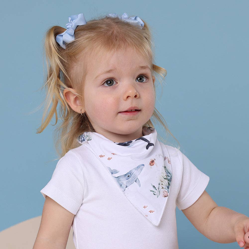 Snuggle Hunny - Ocean Organic Dribble Bib