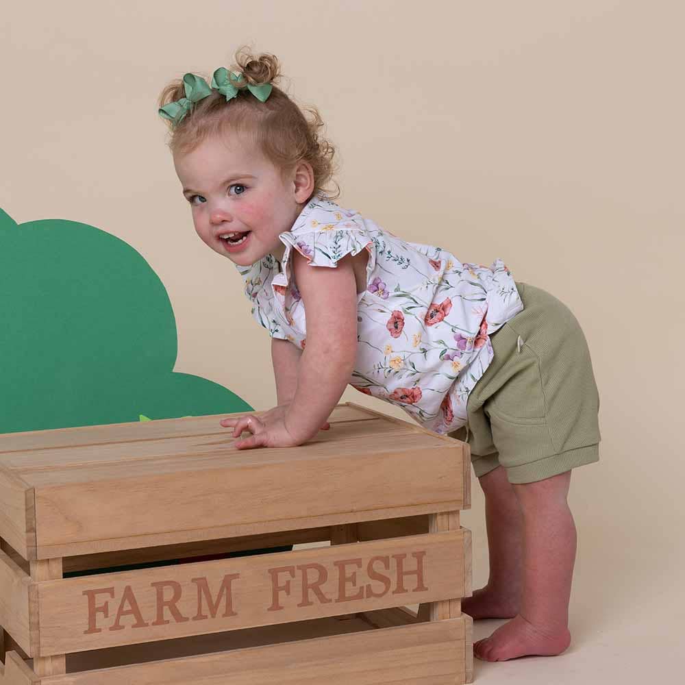 Snuggle Hunny - Meadow Organic T-Shirt with Frill