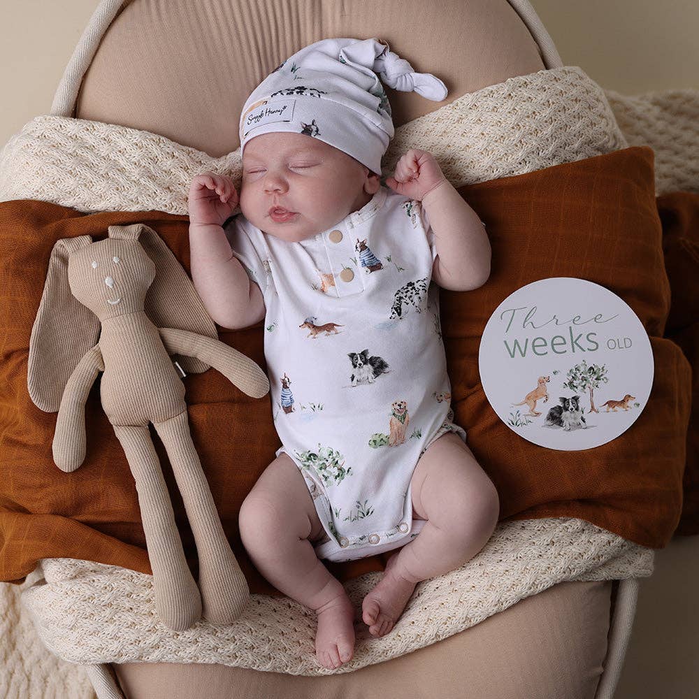 Snuggle Hunny - Dog Park Short Sleeve Organic Bodysuit