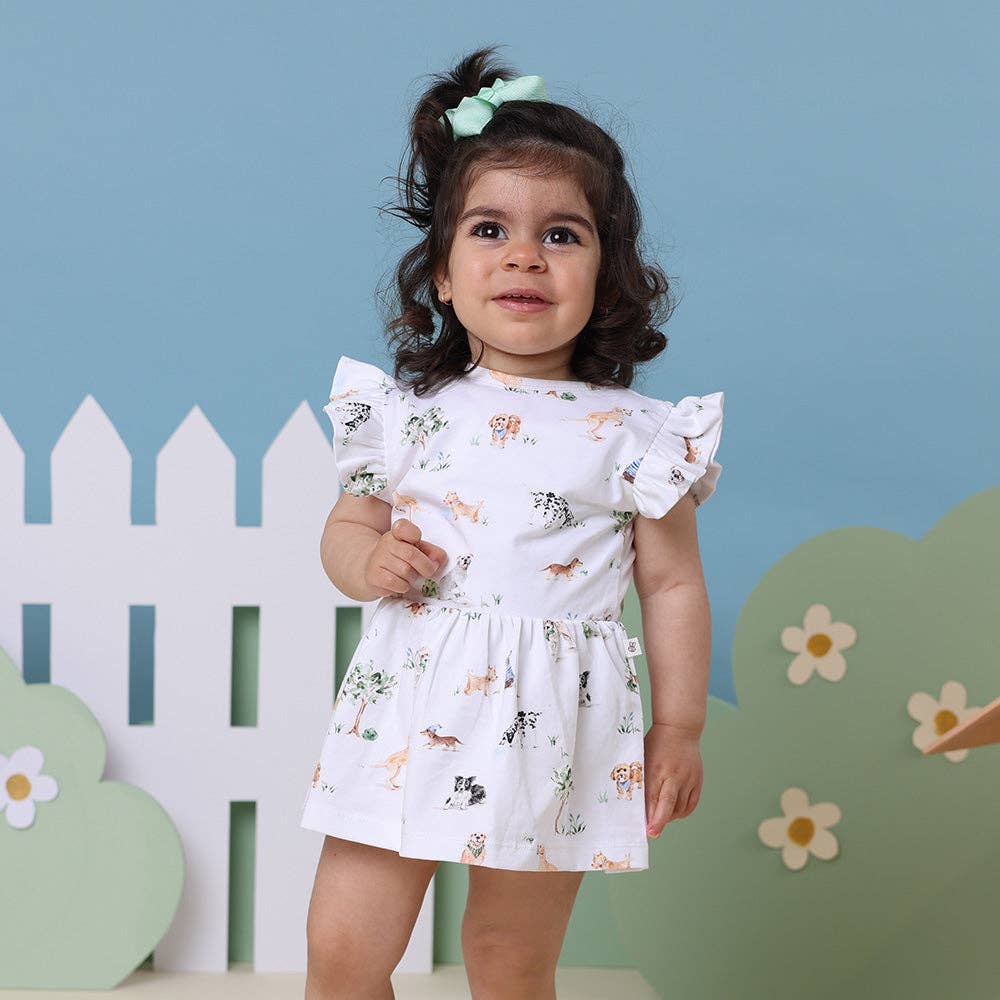 Snuggle Hunny - Dog Park Short Sleeve Organic Dress