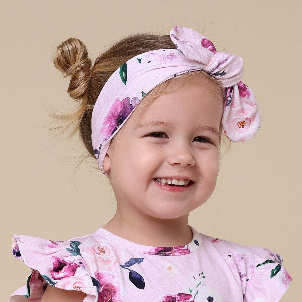 Snuggle Hunny - Floral Kiss Organic Topknot