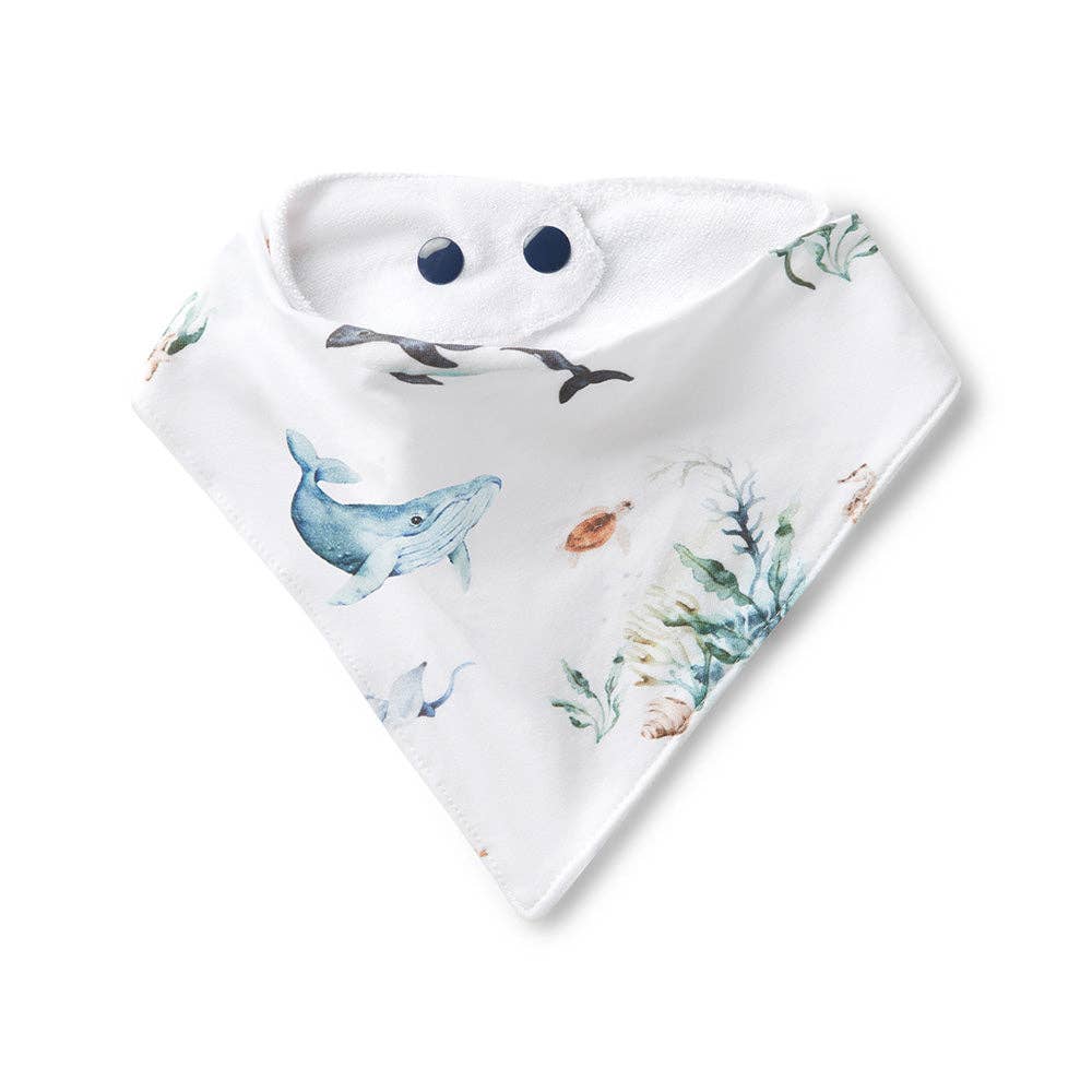 Snuggle Hunny - Ocean Organic Dribble Bib