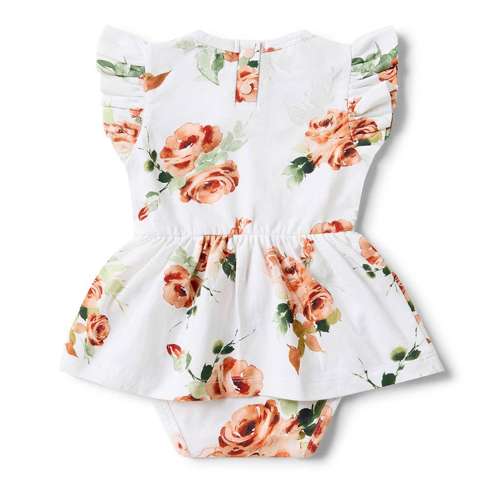 Snuggle Hunny - Rosebud Short Sleeve Organic Dress