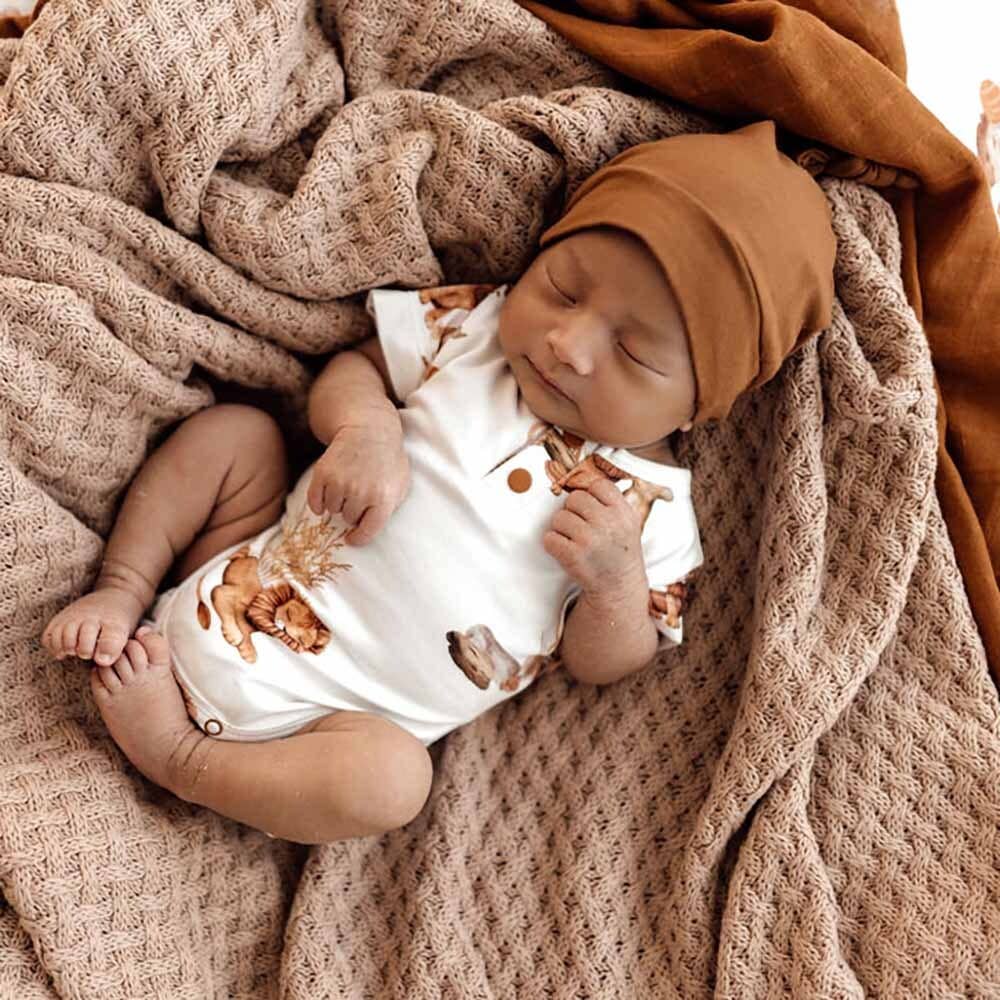 Snuggle Hunny - Lion Short Sleeve Organic Bodysuit