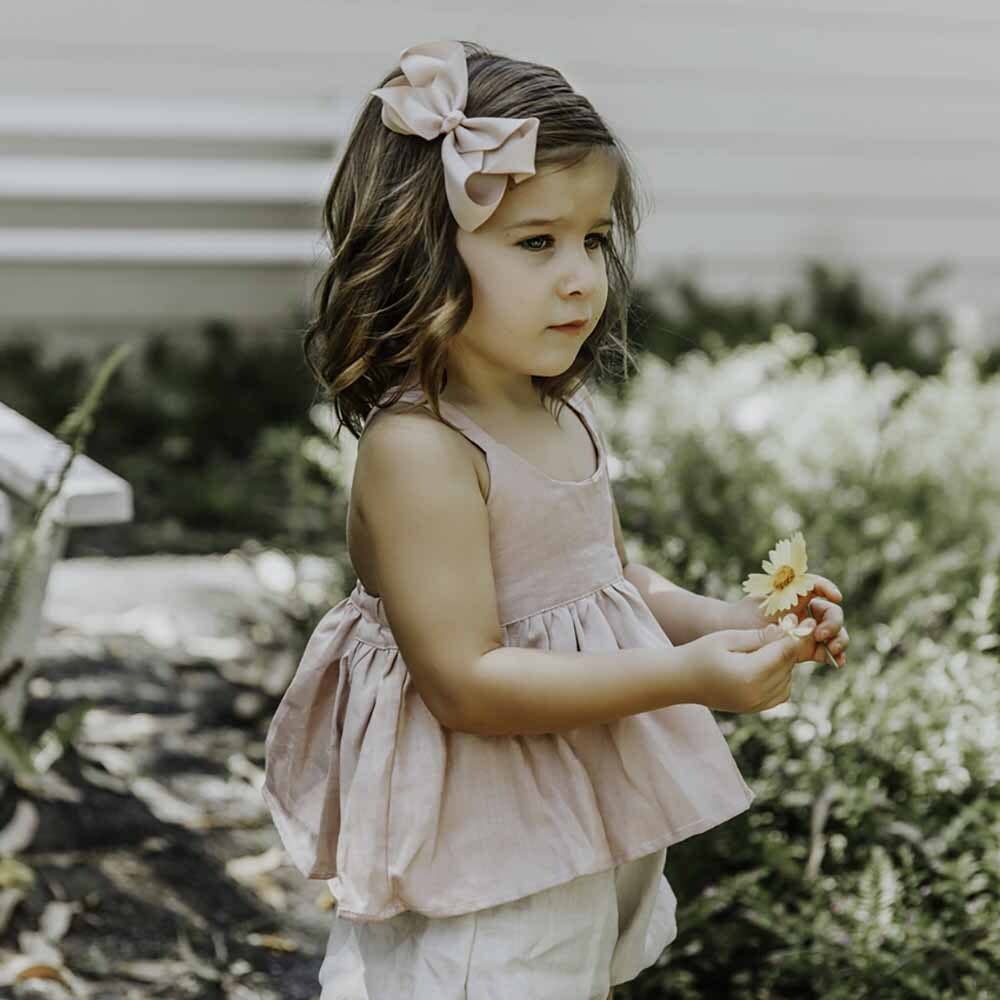 Snuggle Hunny - Nude Bow Hair Clip