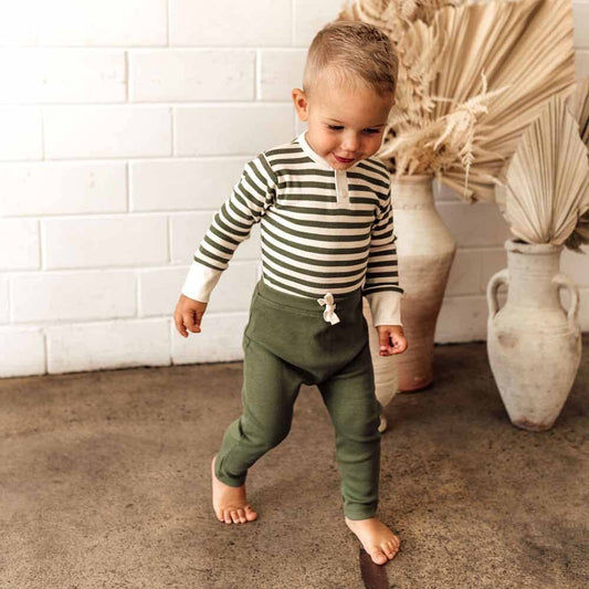 Snuggle Hunny - Olive Organic Pants