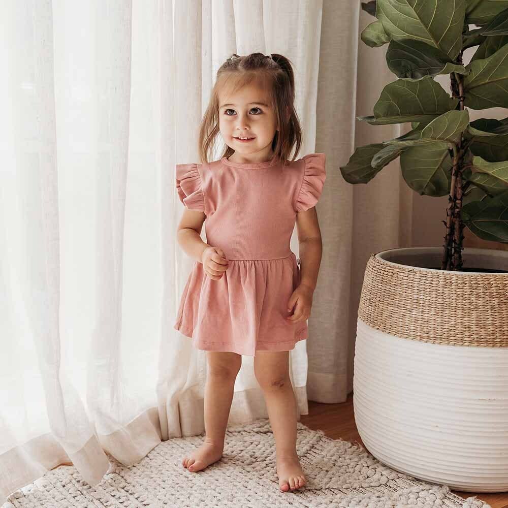 Snuggle Hunny - Rose Organic Dress