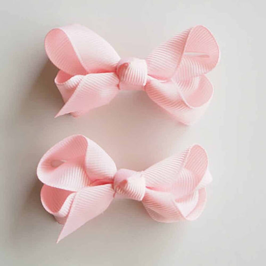 Snuggle Hunny - Baby Pink Piggy Tail Hair Clips - Pair