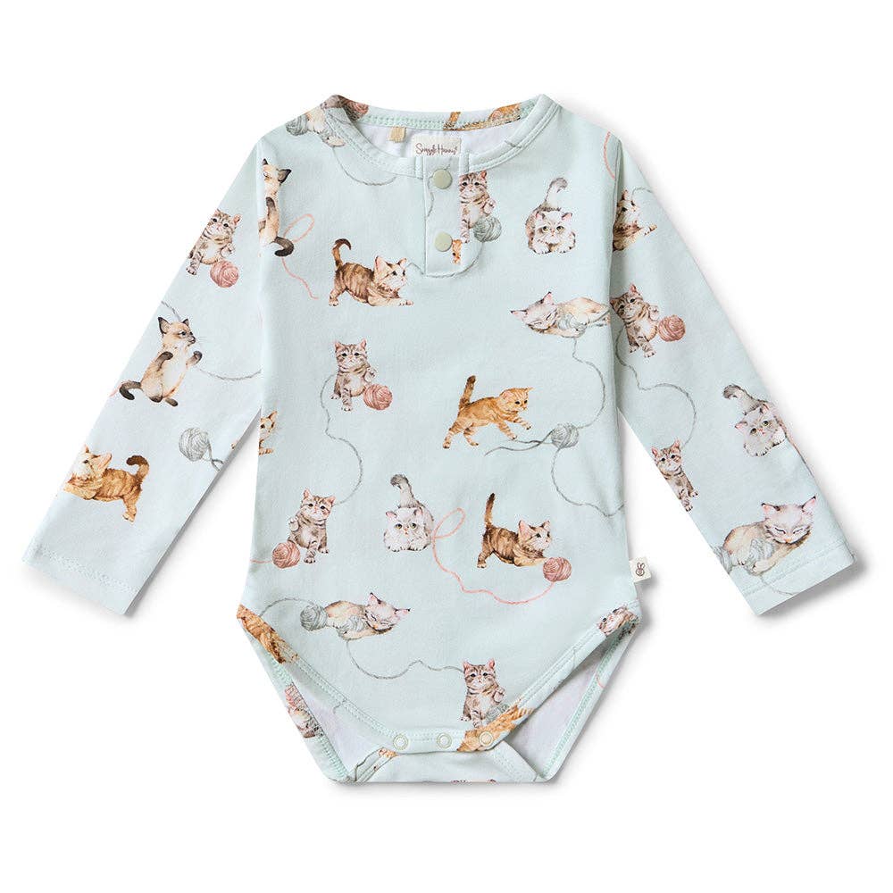 Snuggle Hunny - Kittens Long Sleeve Organic Bodysuit