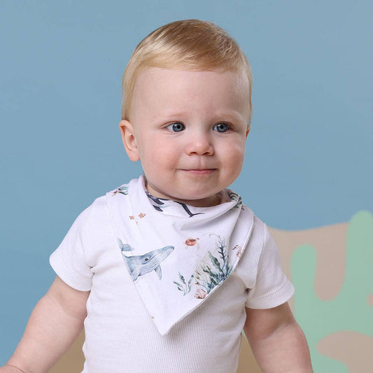 Snuggle Hunny - Ocean Organic Dribble Bib