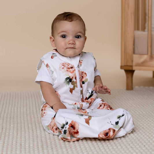 Snuggle Hunny - Rosebud Organic Sleeping Bag 1.0 Tog: 6-12M