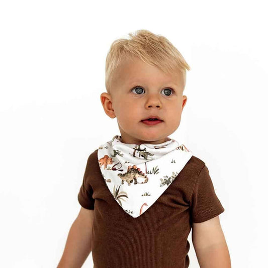 Snuggle Hunny - Dino Organic Dribble Bib