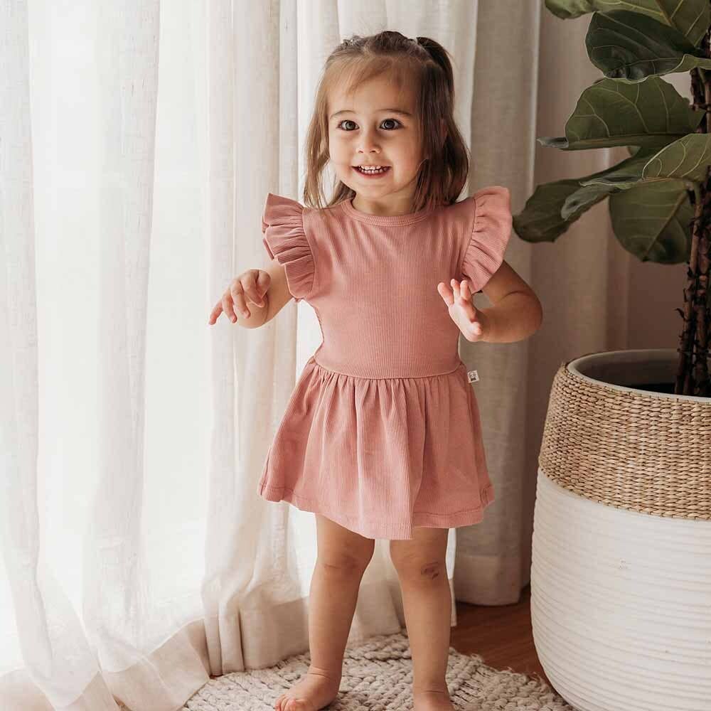 Snuggle Hunny - Rose Organic Dress